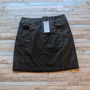 NWT vegan leather skirt with pockets